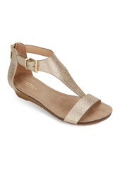 Reaction Kenneth Cole Great Gal T-Strap Sandal in Off White Raffia at Nordstrom Rack