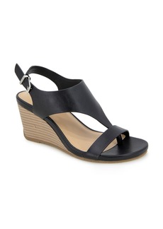 Reaction Kenneth Cole Greatly Wedge Sandal in Black at Nordstrom Rack