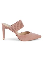 Kenneth Cole Riley Suede Heeled Mules