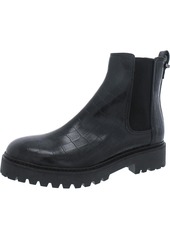 Kenneth Cole Salt Lug Womens Patent Pull On Chelsea Boots