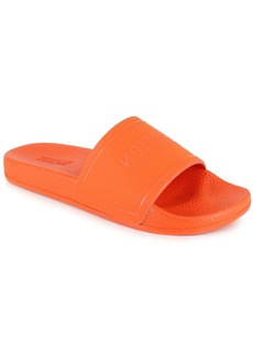 Kenneth Cole Setia Logo Slide Womens Slip-On Logo Pool Slides