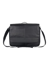 Kenneth Cole Single Gusset Flapover Colombian Leather Messenger Bag