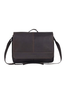Kenneth Cole Reaction Colombian Leather Crossbody Laptop Case & Tablet Messenger Bag in Brown at Nordstrom Rack