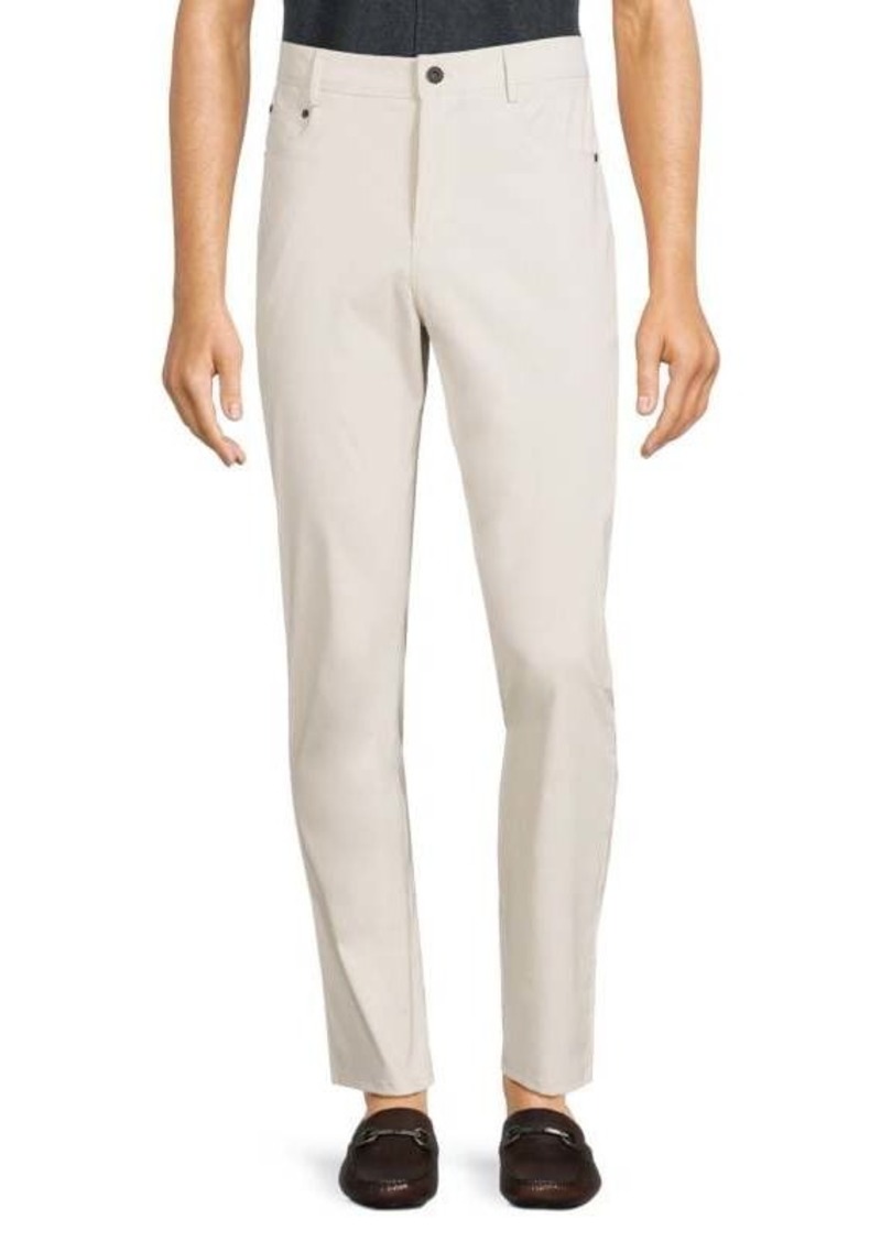 Kenneth Cole Slim Fit Flat Front Pants