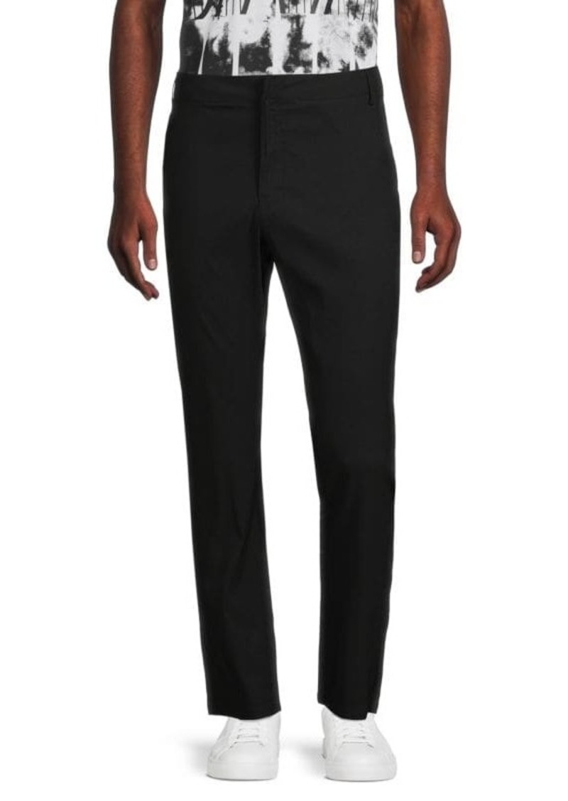 Kenneth Cole Solid Flat Front Pants