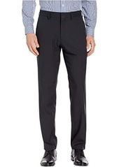 Kenneth Cole Solid Stretch Gab Modern Fit Flat Front Dress Pants