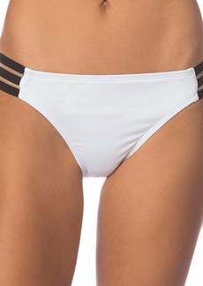 Kenneth Cole Stompin Stilettos Sporty Hipster Bikini Bottom In White