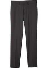 Kenneth Cole Stretch Tonal Plaid Slim Fit Flat Front Flex Waistband Dress Pants