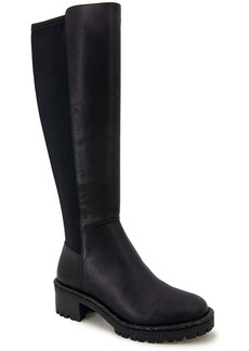 Kenneth Cole Tate Jewel Stretch Womens Block Heel Side Zip Knee-High Boots