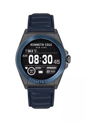 Kenneth Cole Wellness Stainless Steel, Leather & Silicone Smartwatch 2.0/48MM