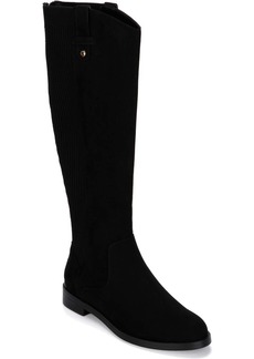 Kenneth Cole Wind Womens Tall Block Heel Knee-High Boots