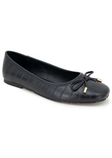Kenneth Cole Womens Faux Leather Slip On Ballet Flats
