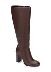 Kenneth Cole New York Justin Water Resistant Knee High Boot in Chocolate Leather at Nordstrom