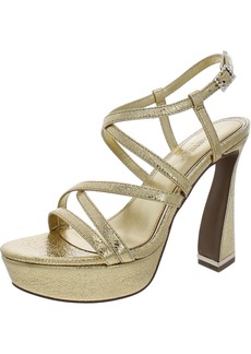 Kenneth Cole Womens Leather Platform Sandals