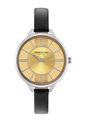 Kenneth Cole Women's Transparency Leather Bracelet Watch, 36mm