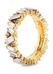Kenneth Jay Lane 14K-Gold-Plated & Glass Crystal Adjustable Ring