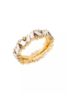 Kenneth Jay Lane 14K Gold-Plated & Glass Crystal Ring