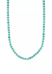 Kenneth Jay Lane 14K-Gold-Plated & Turquoise Beaded Necklace