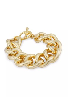 Kenneth Jay Lane 20K-Gold-Plated Chunky Curb-Chain Bracelet