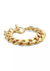 Kenneth Jay Lane 20K-Gold-Plated Curb-Chain Bracelet