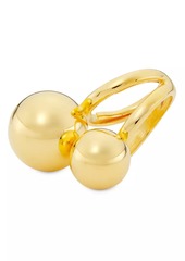 Kenneth Jay Lane 22K-Gold-Plated Double-Sphere Ring