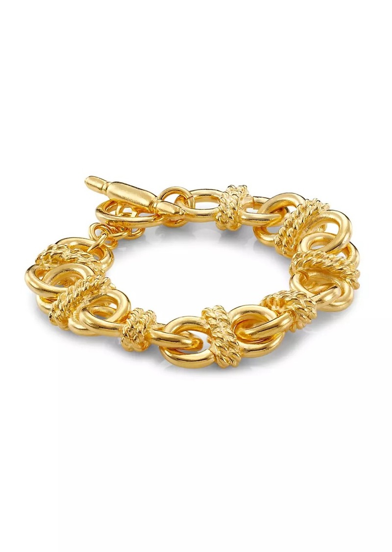 Kenneth Jay Lane 22K Goldplated Knotted Chain Bracelet