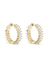 Kenneth Jay Lane crystal-embellished small hoop earrings