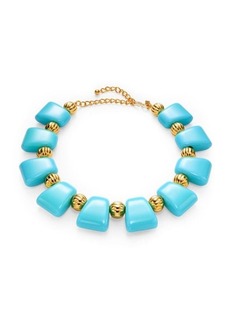 Kenneth Jay Lane Goldplated Turquoise Necklace