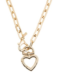 Kenneth Jay Lane heart-charm chain necklace