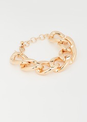 Kenneth Jay Lane 9.5 Gold Large Links Chain Bracelet"