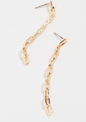 Kenneth Jay Lane Gold Small Links Chain Earrings