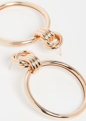 Kenneth Jay Lane Polished Gold Love Knot Earrings