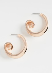 Kenneth Jay Lane Polished Spiral Hoop Earrings
