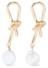 Kenneth Jay Lane Woman 14-karat Gold-plated Faux Pearl Earrings Gold
