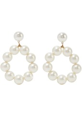 Kenneth Jay Lane Woman Gold-plated Faux Pearl Earrings White