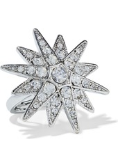 Kenneth Jay Lane Woman Rhodium-plated Crystal Ring Silver