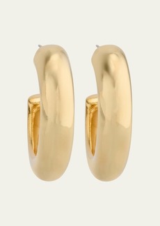 Kenneth Jay Lane Yellow Gold-Plated Hoop Earrings