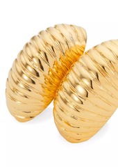 Kenneth Jay Lane Polished 18K Gold-Plated Shrimp Clip Earrings