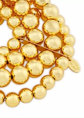 Kenneth Jay Lane Polished Goldtone Four-Row Beaded Bracelet