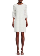 Kensie Corded Lace Shift Dress