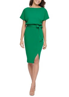 kensie Blouson Wrap Dress - Green