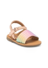 Kensie Kids' Rainbow Glitter Sandal in Rose Gold Multi at Nordstrom Rack