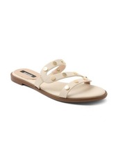 kensie Malania Slide Sandal in Off White Leather at Nordstrom