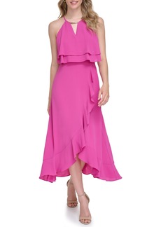 Kensie Ruffle Tiered Sleeveless Dress in Orchid at Nordstrom Rack