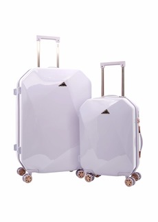 kensie Women's Only Shiny Diamond Hardside Spinner Luggage