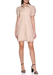 Kensie Women's Lace Shirt Dress