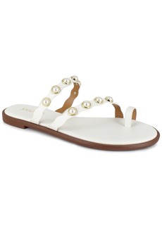 kensie Women's Maltese Flat Sandals - Off White