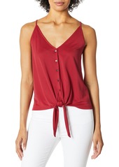 Kensie Women's Modal Jersey Tie-Front Tank Top  L