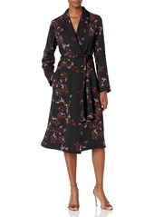 kensie Women's Rose Noir Trench Coat