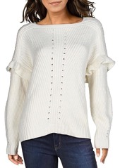 kensie Women's Ruffle Detail Sweater  Extra Large